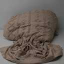 Bedsure Tufted Boho Comforter Set King Size - Khaki Boho Bed Set, GentleSoft 3 Pieces Farmhouse Shabby Chic Embroidery Bedding, Gifts for Woman, Soft Jacquard King Comforter for All Seasons (09 - Khaki - Elegant)