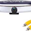 Aftermarket Emblem Backup Camera for F150 (2004-2014)/F250 F350 F450(2009-2014) Flex(2009-2012) Ranger 2012 CVBS | AHD Dual Signal HD Night Vision Waterproof 170 Wide ViewingRCA Connector