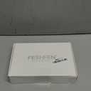 FESHFEN Long Wigs with Bangs, Synthetic Natural Looking Layered Straight Hair Wig for Women Daily Party Use 18 inch, Brown Mixed Blonde