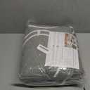 Chicrug Shag Geometric Modern Runner Rug for Bedroom, 2x6 Feet Memory Foam Indoor Hallway Runner Carpet, Fluffy Rug for Living Room Bedside Room Decor for Family, Grey/White