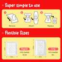 Disposable Dog Diaper Liners Booster Pads for Male & Female Dogs - 150ct | Diaper Inserts fit Most Washable Dog Wraps and Belly Bands,Long