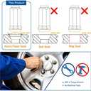 GAsupply 20pcs 1/2-20 Lug Nuts Long, 1/2 x20 Chrome Lug nut Closed End Bulge Acorn, Cone Seat 1.9 inch 48mm Tall 3/4 inch 19mm Hex (Silver)