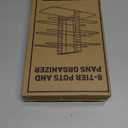 ORDORA Pots and Pans Organizer under Cabinet 14.55 Height, Adjustable 8-Tier Pot Organizers inside Cabinet, Kitchen Organizers and Storage Fit 6-11 inch Lightweight Cookware