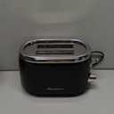 Mueller Retro Toaster 2 Slice with 7 Browning Levels and 3 Functions: Reheat, Defrost & Cancel, Stainless Steel Features, Removable Crumb Tray, Under Base Cord Storage, Black