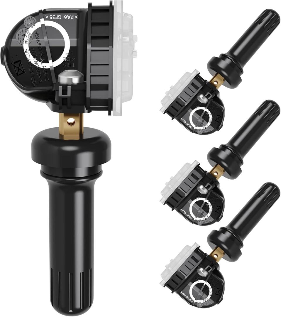 CDWTPS TPMS Sensor Ford, 4-Pack 315MHZ Tire Pressure Monitor Sensors Fit for Ford F-150 Edge Ranger Flex Mustang Explorer Lincoln MKS MKX Replaces# F2GT1A180AB F2GT1A150AB F2GZ1A189A GL3T1A180GB