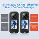 JasonMighty for Insta 360 X4 AIR Accessories Kit Include Camera Case/Silicone Cover/Lens Guards/Screen Tempered Glass/Action Camera Protection Parts for X4 AIR