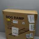 Dog Ramp for Car 71" L x 17" W, Foldable Pet Ramp for Large Dogs with Non-Slip Rug Surface, Portable Dog Car Ramp for SUV, Truck & Vehicle, Heavy-Duty Aluminum Pet Loading Ramp Supports 250 lbs