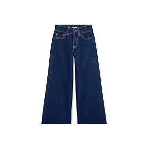 KUNMI Women's Wide Leg Jeans High Waisted Straight Leg Stretchy Denim Pants with Pockets Blue (14)