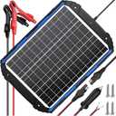 SUNER POWER 25W 12V Solar Battery Charger & Maintainer PRO, Built-in Smart MPPT Controller, Waterproof 12 Volt 25 Watt Solar Panel Trickle Charger for Car Marine RV Trailer Boat Automotive
