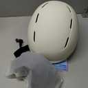 Ski Helmet and Goggles Set, Snowboard Helmet Goggles for Men Women & Youth, Shockproof Snow Helmet Anti Fog OTG Snow Goggles for Skiing Snowboarding (Large, Egg White)