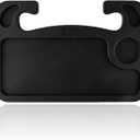 Car Steering Wheel Desk Tray for Laptop and Eating 2 in 1 Multipurpose Travel Accessory with Drink and Pen Holder Compatible with Most Vehicles