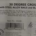 Bachmann Trains - Snap-Fit E-Z TRACK 30 DEGREE CROSSING (1/card - STEEL ALLOY Rail With Black Roadbed - HO Scale Medium