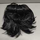 OYSRONG Men's/Women's/Unisex Short Black Full Bang Straight Wig Hairstyle Cosplay/daily Heat Resistant Fibre Wig