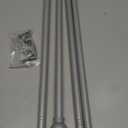 SMODBRODRE Curtain Rods for window 48 to 84-93, Nickel 5/ 8 inch Splicing Curtain Rods, Single Window Curtain Rod Set with Brackets, Decorative Blackout Metal Curtain Rods