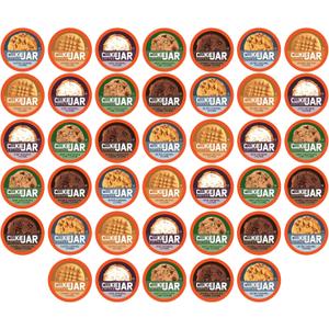 Cookie Jar Assorted Flavored Coffee Pods for Keurig K Cup Brewers, 40 Count Variety Pack Flavored Coffee Sampler with Multiple Delicious Options