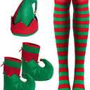 HOVEOX Christmas Elf Costume for Women With Accessories