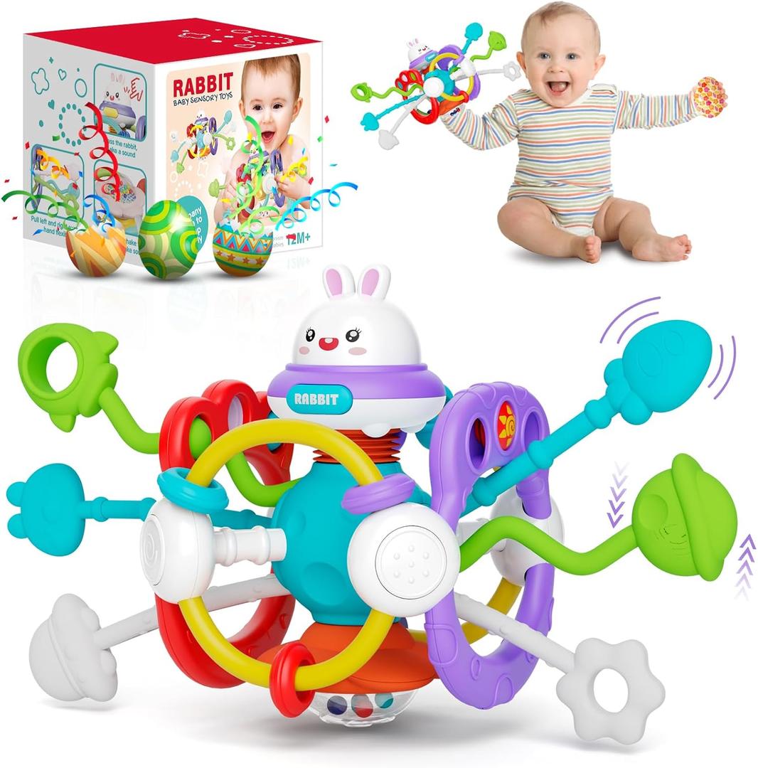 Montessori Toys for 1 Year Old, Baby Toys for 6-12-18 Months, Travel Sensory Toys for Toddlers 1-3, Learning Fine Motor Skills| 1st Birthday Gifts Boy 12 Months + (Purple)