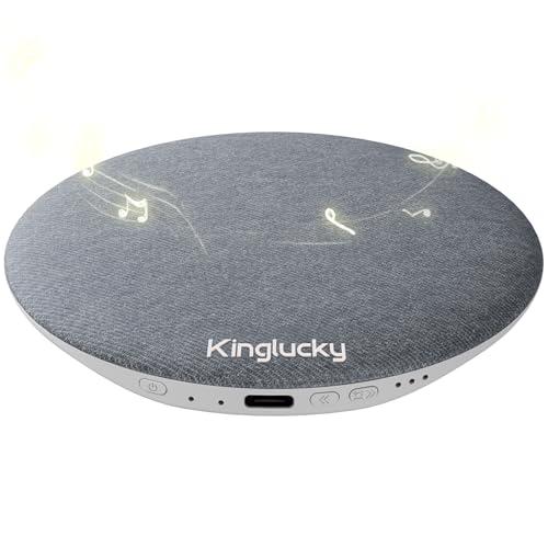 Kinglucky Pillow Speaker for Sleeping, Bluetooth Speaker Under Pillow with Built-in Pink Noise White Noise Sound Machine for Sleeping, White Noise Sound Machine with Sleep Pink Noise Music Grey