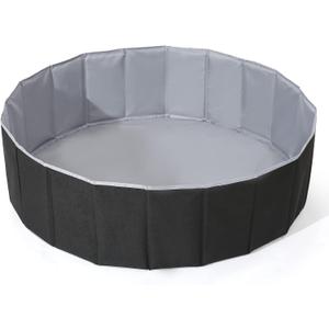 Ball Pit for Toddlers Babies Dogs Cats Infant Children, Foldable Ball Pits Play Tent, Crawl Playpen Ball Pool with Storage Bag, Surprise for Boys Girls Festival (Balls Not Included), Black