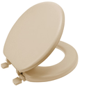 Ginsey Round Soft Cushion Toilet Seat, Champagne