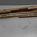 Ivilon Drapery Window Curtain Rod - End Cap Style Design 1 Inch Pole. 72 to 144 Inch Color Warm Gold
