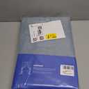 MIULEE Dusty Blue Linen Curtains 84 Inch Length 2 Panels for Bedroom Living Room, Soft Thick Linen Textured Window Drapes Semi Sheer Light Filtering Back Tab Rod Pocket Burlap Look, 37x84 Inches