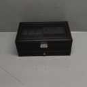 NovelBee Double Layer Watch Jewelry Boxes for Men Women,6 Slots Watch Boxes,3 Grids Eyeglasses Sunglass Organizer with Drawer,2-layer Jewelry Display Organizer Case For Earrings,Rings,Bracelets