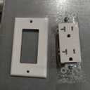 BESTTEN 10 Pack 20 Amp Decor Wall Receptacle Outlet, 20A Tamper-Resistant (TR) Electrical Outlet with Wall Plate, Residential and Commercial Use, UL Listed, White