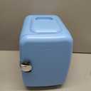 CROWNFUL Mini Fridge, 4 Liter/6 Can Portable Cooler and Warmer Personal Fridge for Skin Care, Cosmetics, Food,Great for Bedroom, Office, Car, Dorm, ETL Listed (Blue)