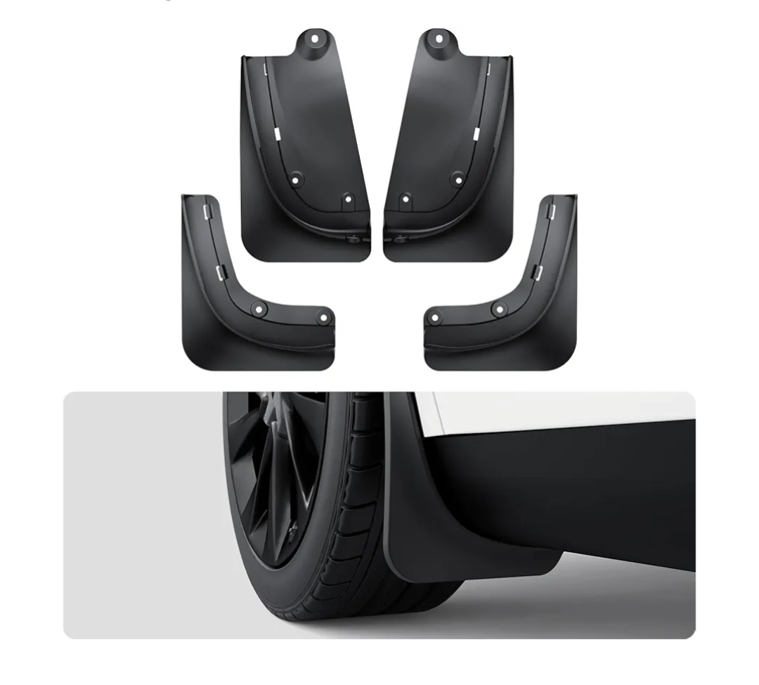 BASENOR 2026 2025 Tesla Model Y Juniper Mud Flaps Splash Guards [No Drilling No Tape] All-Weather Mud Guard, Tire Protector Mudflaps for Model Y Juniper 2025 2026 (Standard, Premium & Performance)