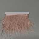 YEQIN 2 Yards Natural & Soft Ostrich Feathers Fringe Trims Ribbon - Used for Dress, Sewing Decoration, Craft Clothing, Boots, Wedding Decoration, DIY, Etc (mistyrose)