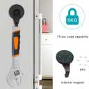 FYY Magnetic Wreath Hanger, 4 Pack Heavy Duty Magnets with Hook for Refrigerator, Christmas Decoration Magnetic Hooks for Metal Front Door, Cruise Hook Hanger for Hanging Cabins Grill Coat Pattern 1