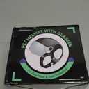 Enjoying Dog Helmet with Silver Lens and Ear Holes, Pet Motorcycle Helmet Dog Hats for 16.5-27.5lbs Small Dogs Cycling/Driving/Walking