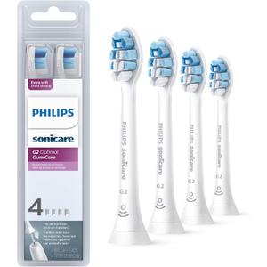 Philips Sonicare Optimal Gum Care Replacement Toothbrush Heads, HX9034/65, BrushSync Technology, White 4-pk (4 Count (Pack of 1) Philips Sonicare Optimal Gum Care Replacement Toothbrush Heads, HX9034/65, BrushSync Technology, White 4-pk (4 Count (Pack of 1)