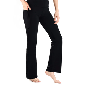 Yogipace,27"/29"/31"/33"/35"/37",Women's Bootcut Yoga Pants Lounge Workout Pants with Side Pockets XXL