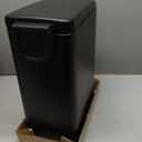 Slim Bathroom Trash Can with Lid Soft Close, 2.6 Gallon Stainless Steel Garbage Can with Removable Inner Bucket, Durable Step Pedal, Small Trash Bins for Toilet, Bedroom, Kitchen, Office (Black)