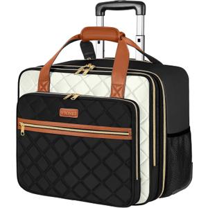 Ytonet Rolling Laptop Bag, Rolling Briefcase for Women, 17.3 Inch Laptop Bag with Wheels, Computer Bag with Wheels Laptop Case for Work Travel College Business Wife Mom Overnight Teacher