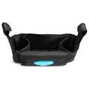 Munchkin Stroller Organizer with Cup Holders and Wet Wipes Case - Travel Storage Bag for Baby and Mom Essentials, Universal Fit, Fits UPPAbaby, Evenflo, BabyTrend and more, Black