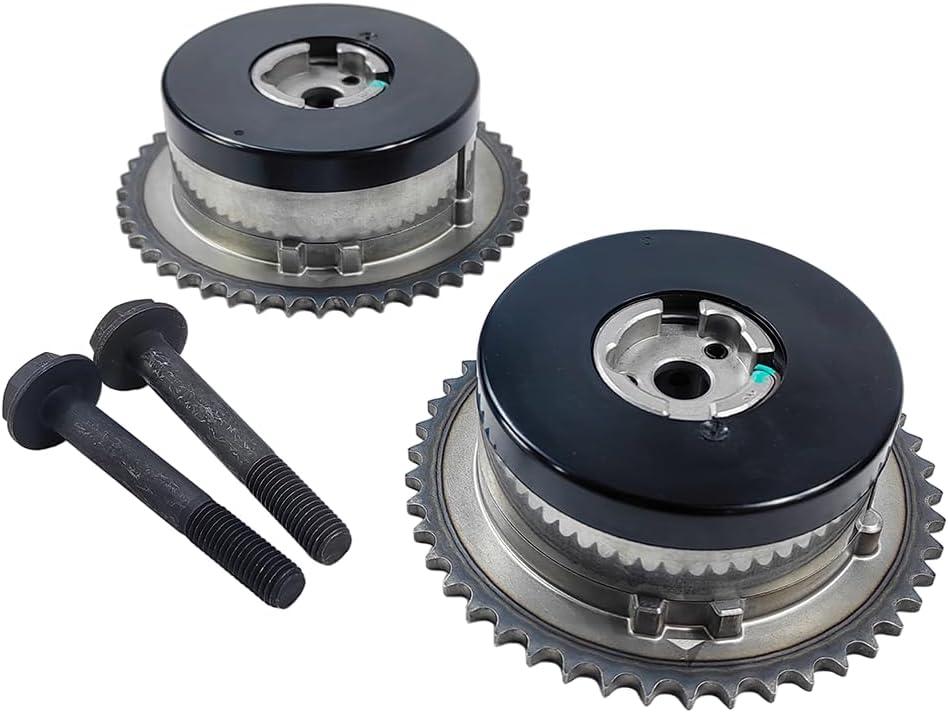 Intake Exhaust Camshaft Sprocket Phaser | Fit for Buick LaCrosse Regal Verano, Chevy Captiva Cobalt Equinox HHR Impala Malibu Orlando, GMC Terrain, Pontiac G5 | OE# 12578516, 917-254, 12621505 (Black + Black)
