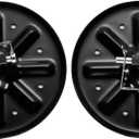 Qty (2) 314667 Replacement Jack Foot Pad with Attachment Pins,9" Diameter, 5th Wheel RV Landing Gear Foot Pad - 9" Round