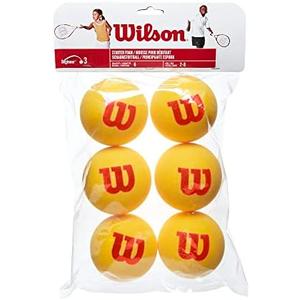 Wilson Starter Foam Tennis Balls, Yellow/Red, 5 Piece
