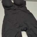 SHAPELLX Wedding Dresses Shapewear for Women Strapless Bodysuits Tummy Control Body Shaper Butt Lifting Shapewear (Black, L)