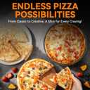 Bakers Friend Pizza Maker Electric with Temperature Control, Indoor Quesadilla Maker, 12 Inch Electric Pizza Maker Machine for Home, Pizza Cooker, 1400W, Graphite, Standard