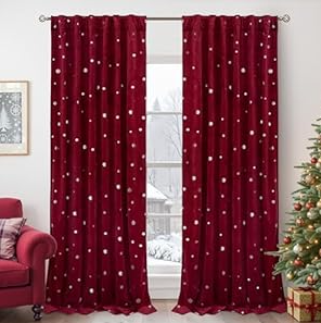 BGment Halloween Black Velvet Curtains 102 Inches Long for Living Room, Thermal Insulated Room Darkening Curtains Drapes Window Treatment with Back Tab and Rod Pocket, Set of 2 Panels, 52 x 102 Inch
