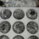 SZXYKEJI 8 Light Glass Globe Ceiling Light Black and Gold Mid Century Flush Mount Sputnik Light Fixture Bubble Chandelier Living Room Farmhouse for Dining Room Kitchen Bedroom