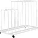 lukar Art Storage Rack, Art Canvas Storage Organizer with Wheels, Ajustable Canvas Storage Rack for Paintings, Metal Canvas Studio Rack for Drawing Board, Panel, Paper Pad
