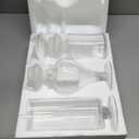 MyGift Clear Glass Apothecary Jars with Lid, Decorative Footed Vase, Candy Buffet Containers Set Of 3