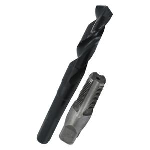 Drill America - POU3/8NPTW/DRILL 3/8" Carbon Steel NPT Pipe Tap and 37/64" High Speed Steel Drill Bit Set, POU Series