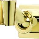 Shower Head Holder Handheld Shower Wand Holder Adjustable Shower Head Bracket Shower Wall Mount Holder, Brushed Brass/Gold Finish, Drill Free Glue Installation