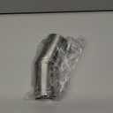 Car Stainless Steel Exhaust Tips Fit 1.5 to 2 Inch Car Exhaust Pipe Modification Tail Throat Tail Pipe Steel Exhaust Tips Tailpipe Silver (Chrome)